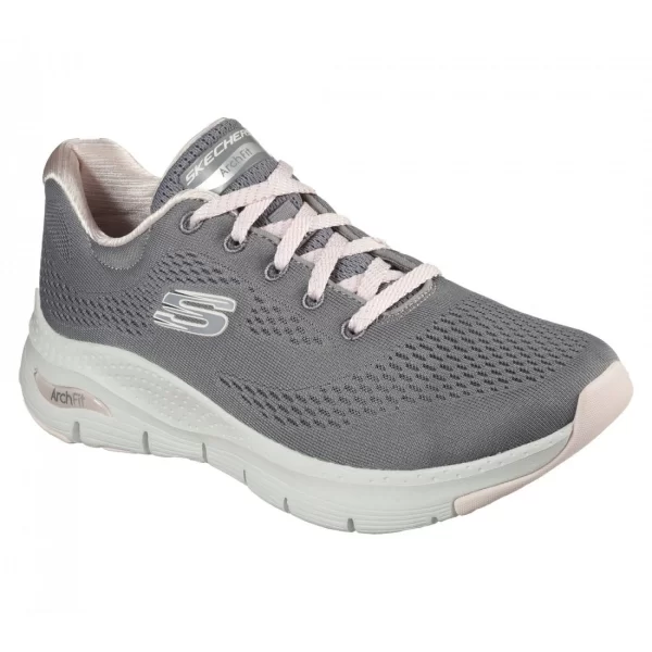 Skechers Arch Fit - Sunny Outlook 149057-GYPK Γυναικεία Αθλητικά Παπούτσια Running Γκρι