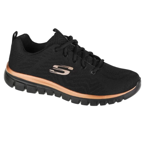 Skechers Graceful Get Connected 12615/BKRG Γυναικεία Αθλητικά Παπούτσια Running Μαύρα