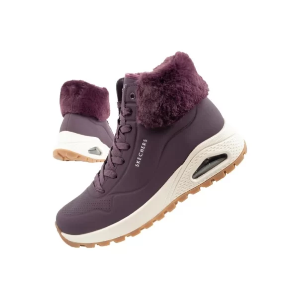 Skechers Uno Rugged Women's Insulated Winter Boots Purple