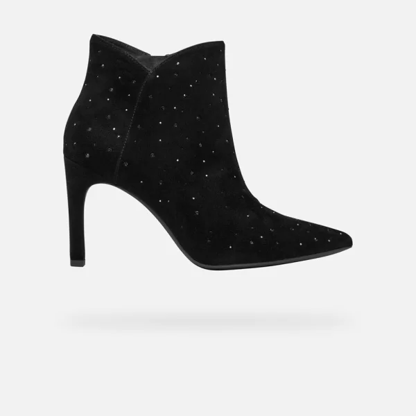 GEOX D FAVIOLA C - GOAT SUEDE D468UC00021C9998-C9998 Black