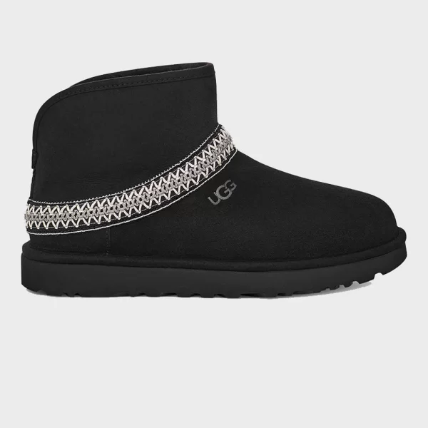 UGG 1158262 Classic Mini Crescent ΧΑΜΗΛΗ ΜΠΟΤΑ UGG 1158262-0071 Black