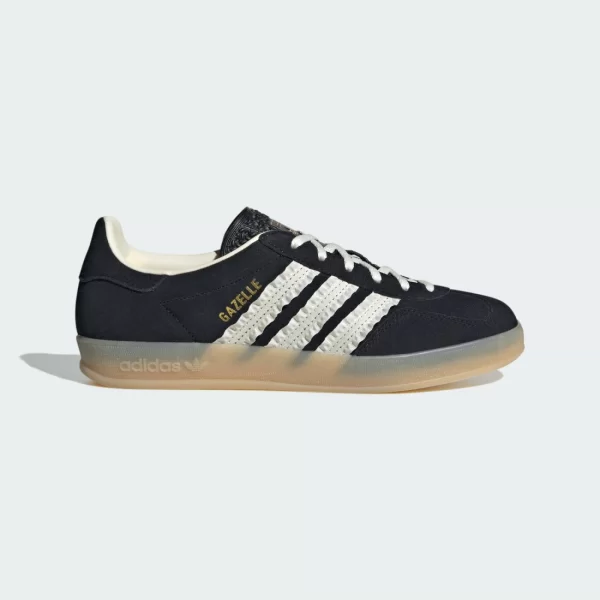 adidas Gazelle Indoor Core Black Cream White Gum Women's JS1412 MBS