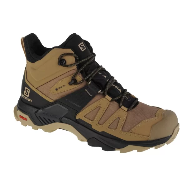 Salomon X Ultra 4 Mid GTX L41294100 Ανδρικά Ορειβατικά Μποτάκια Αδιάβροχα με Μεμβράνη Gore-Tex Kelp / Black / Safari