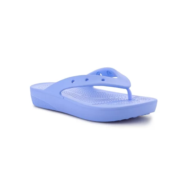 Crocs Classic Σαγιονάρες με Πλατφόρμα σε Μωβ Χρώμα 207714-5Q6