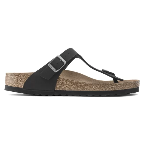Birkenstock Gizeh Γυναικεία Σανδάλια Ανατομικά σε Μαύρο Χρώμα
