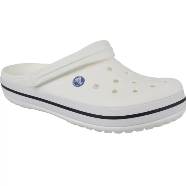 Crocs Crocband Ανατομικά Σαμπό Λευκά 11016-100