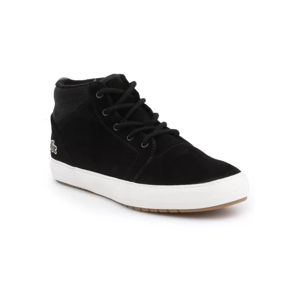 Lacoste Ampthill Chukka W 417 Suede Γυναικεία Μποτάκια Μαύρα 34CAW0065024