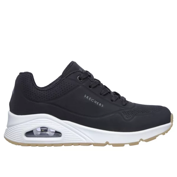 Skechers Uno Stand on Air Γυναικεία Sneakers Μαύρα 73690-BLK