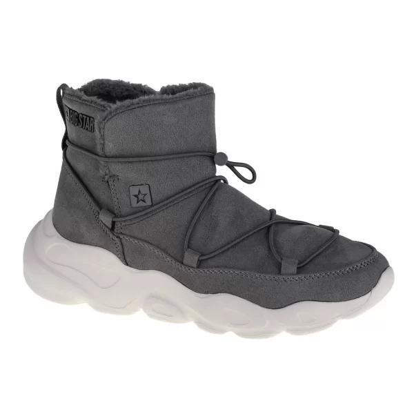 Big Star Shoes Γυναικεία Μποτάκια Αστραγάλου με Πλατφόρμα Γκρι II274264