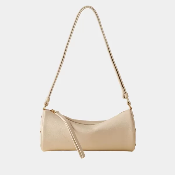 BORBONESE BORBONESE BOWLER BAG LEATHER(L)PL,PE ITAL.ORIGIN P2691010208-0215-927 OffWhite