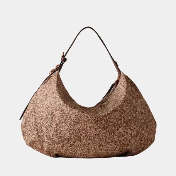 BORBONESE BORBONESE HOBO BAG PL(L)PL(T)LEATHER ITAL.ORIGIN P2691010232-AH1-994 Brown