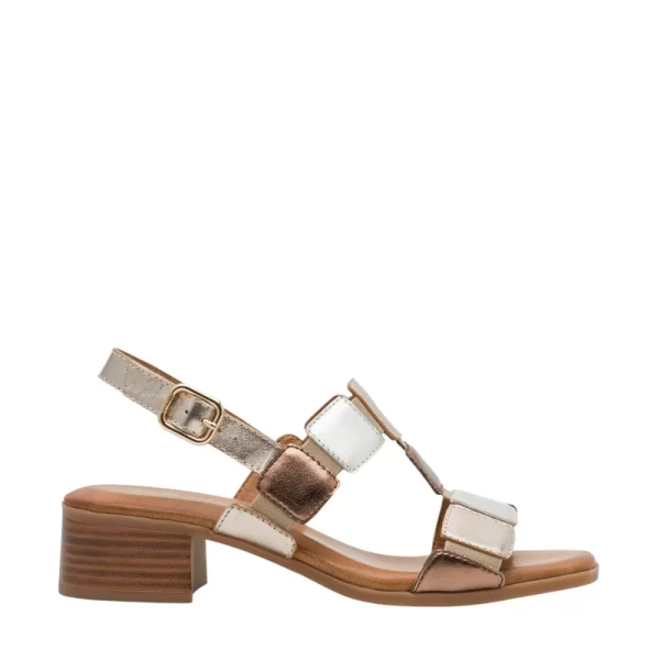 Γυναικεία πέδιλα Tamaris Comfort 8-88203-42 992 χρυσό δέρμα