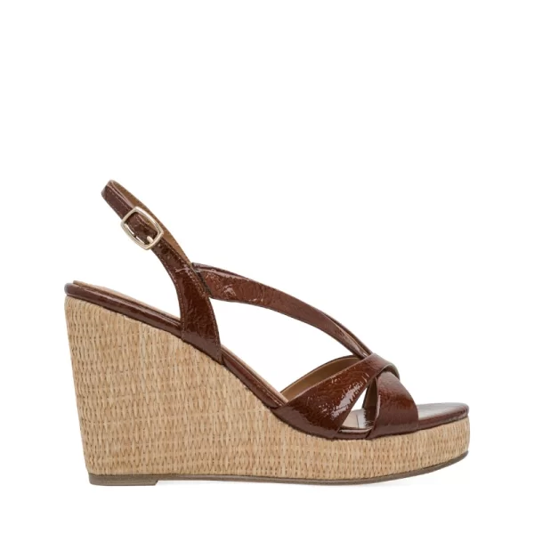 Γυναικείες πλατφόρμες Tamaris 1-28381-46 365 ταμπά λουστρίνι