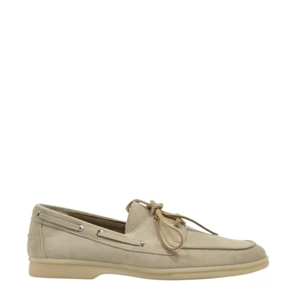 Γυναικεία μοκασίνια KOMIS&KOMIS Ε509 μπεζ δέρμα καστόρ