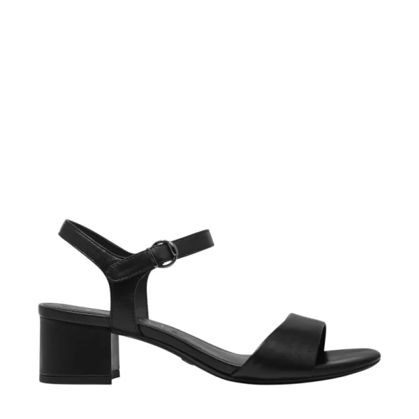 Γυναικεία πέδιλα Tamaris 1-28250-42 001 μαύρο δέρμα