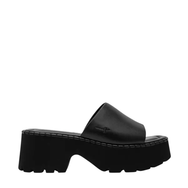 Γυναικεία mules Tamaris 1-27235-46 003 μαύρο δέρμα