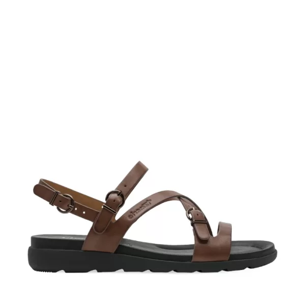 Γυναικεία πέδιλα Tamaris 1-28231-46 304 καφέ δέρμα