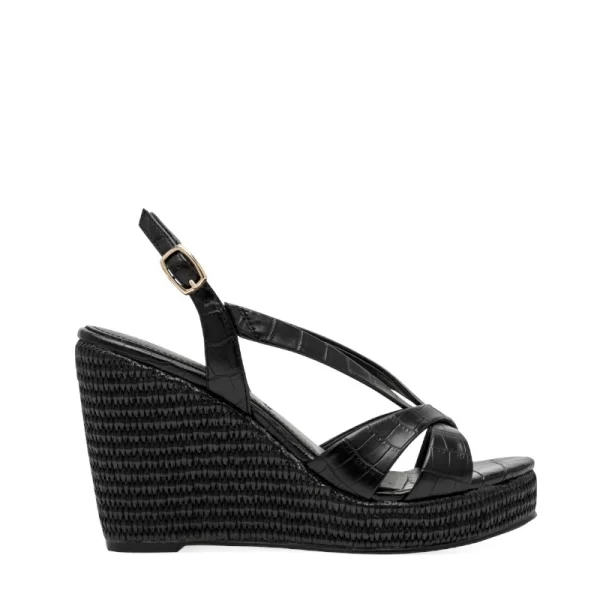 Γυναικείες πλατφόρμες Tamaris 1-28381-46 028 μαύρο