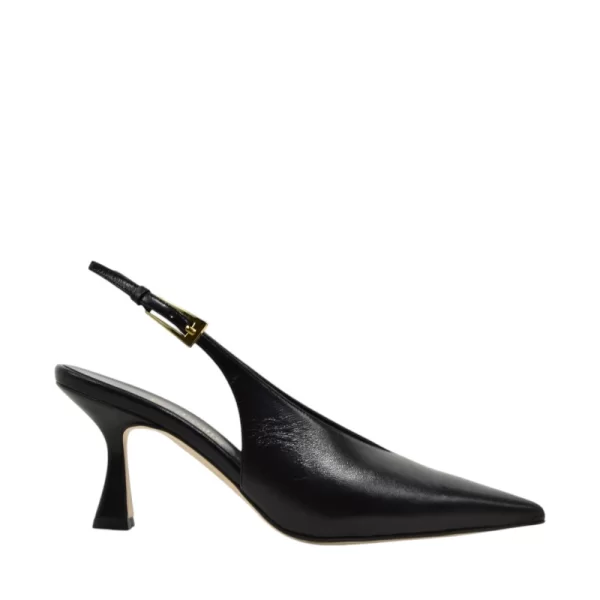 Γυναικείες γόβες Makis Fardoulis 738-122 μαύρο δέρμα