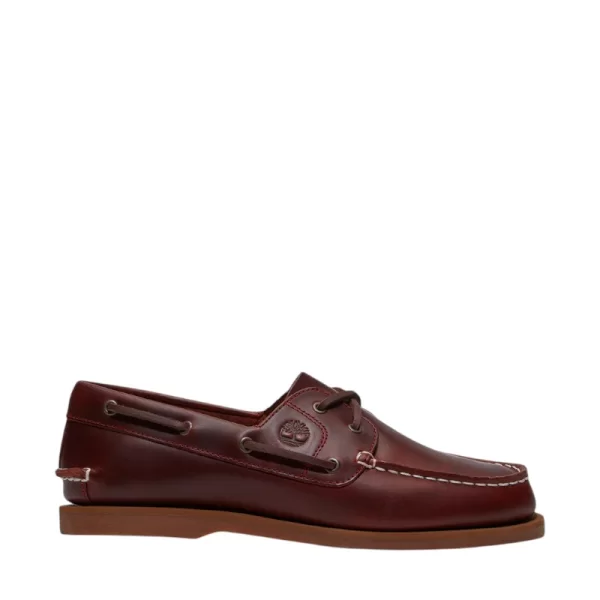 Γυναικεία μοκασίνια Timberland TB0A2Q9XEIW CLASSIC BOAT SHOE BURGUNDY μπορντώ δέρμα