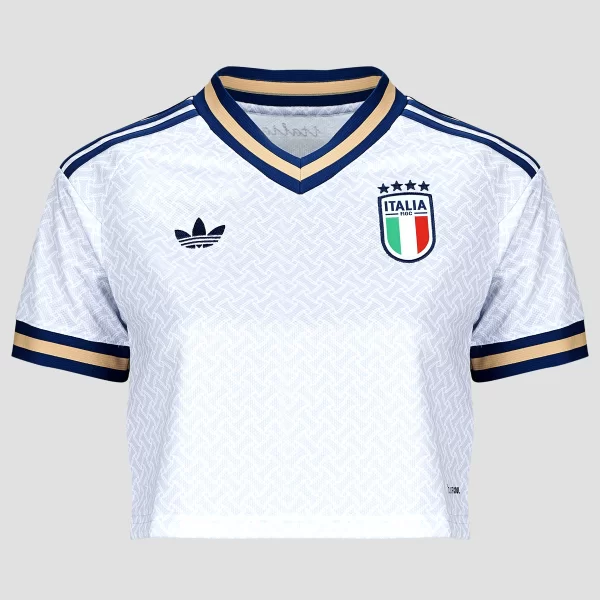 T-shirt με κοντά μανίκια adidas Away Crop Italy Football Jersey