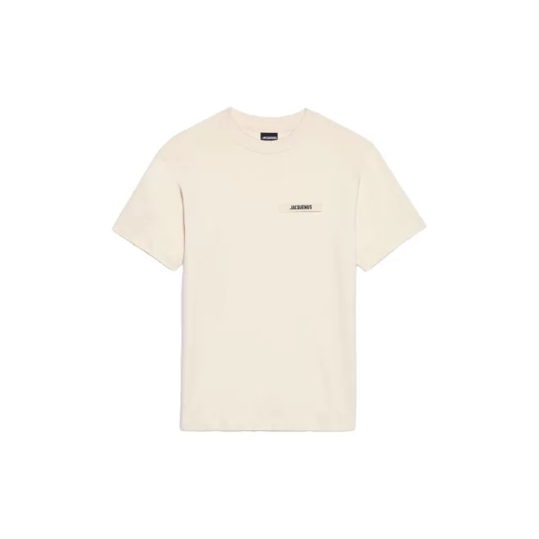 T-shirt με κοντά μανίκια Jacquemus LE T-SHIRT GROS GRAIN BEIGE