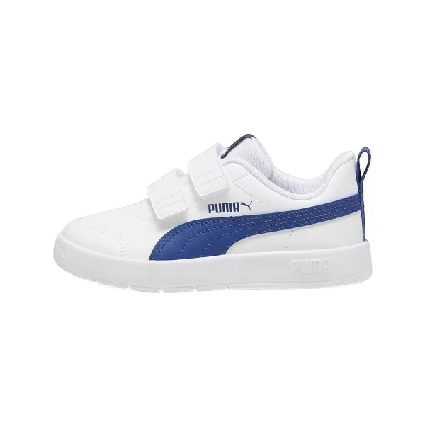 Xαμηλά Sneakers Puma Baskets basses Courtflex V3 V blanches avec accents bleus