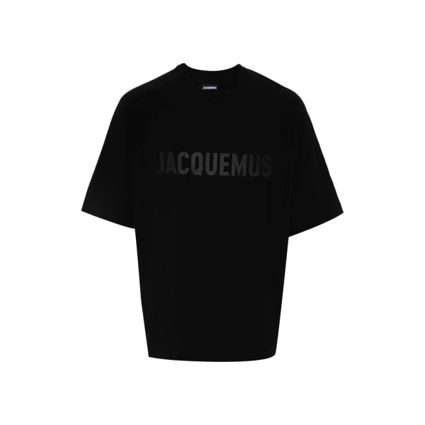 T-shirt με κοντά μανίκια Jacquemus LE T-SHIRT LE TYPO BLACK