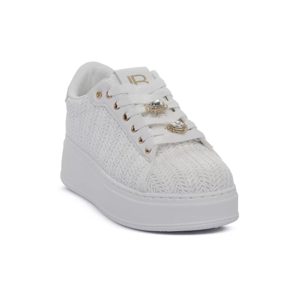 Xαμηλά Sneakers Laura Biagiotti RAFIA WHITE