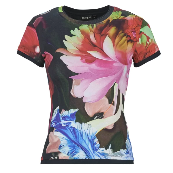 T-shirt με κοντά μανίκια Desigual MULTIFLOWERS LACROIX