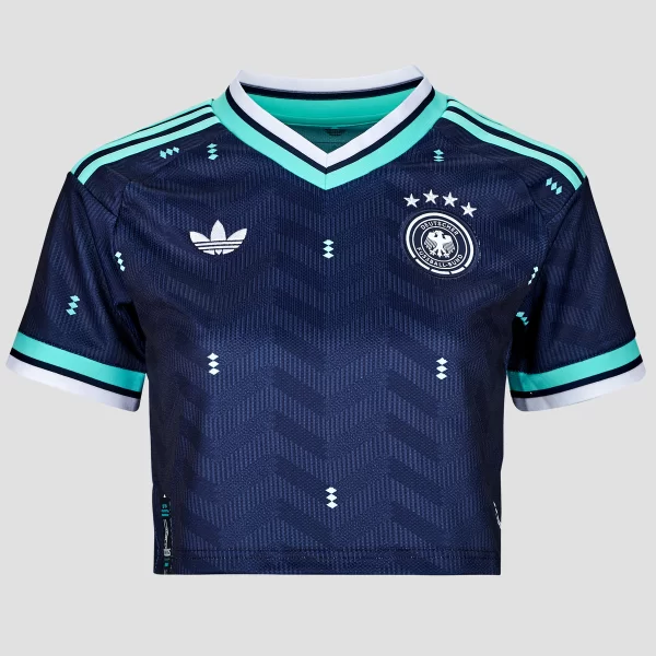 T-shirt με κοντά μανίκια adidas Away Crop Germany Football Jersey