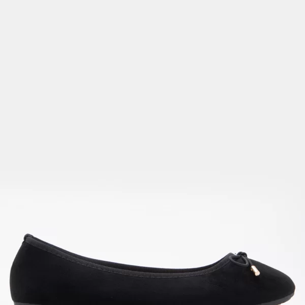 Μπαλαρίνες με Διακοσμητικό Φιόγκο - Μαύρο