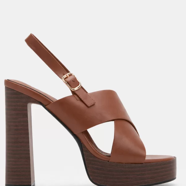 Πλατφόρμες με Χιαστί Λουράκια & Τόκα - Κάμελ