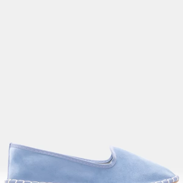 Flat Μπαλαρίνες με Ραφές - Γαλάζιο