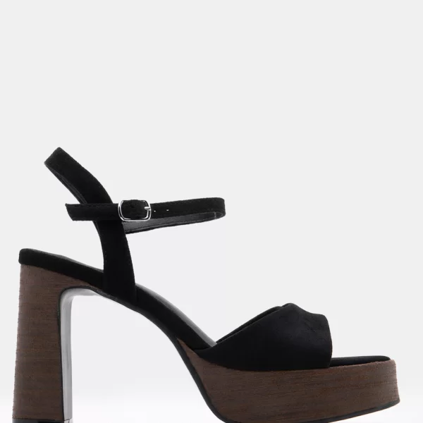 Πλατφόρμες με Φάσα & Τόκα - Μαύρο