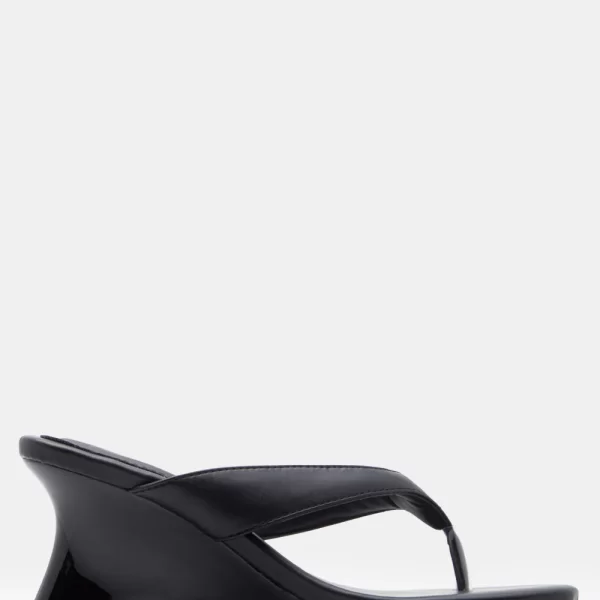 Mules Wedge Μονόχρωμες - Μαύρο