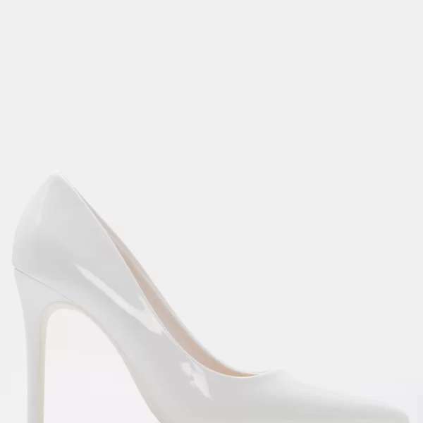 Γόβες Μυτερές Μονόχρωμες - Λευκό