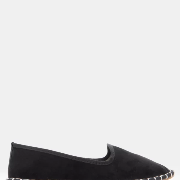 Flat Μπαλαρίνες με Ραφές - Μαύρο