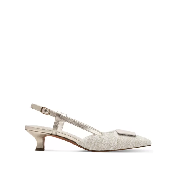 Λευκή εξώφτερνη γόβα