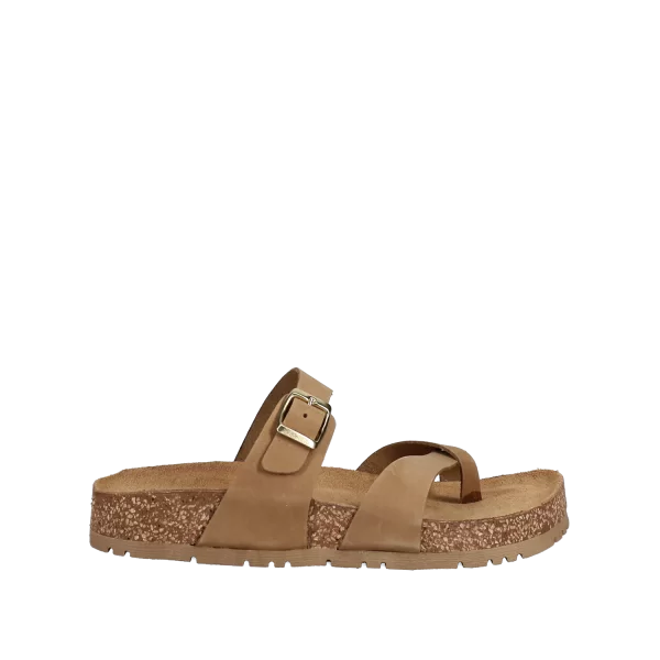 Taupe footbed σανδάλι