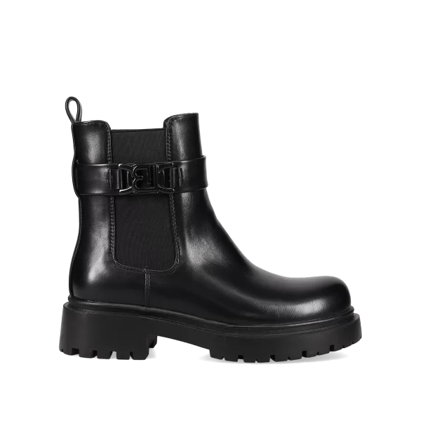 Μαύρο biker μποτάκι