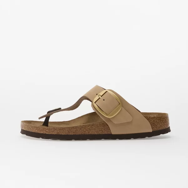 Sneakers Birkenstock Gizeh Big Buckle Nubuck Leather Women Sandcastle EUR 36