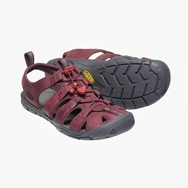 Sneakers KEEN Clearwater Cnx Leather Wine/ Red Dahlia EUR 37.5
