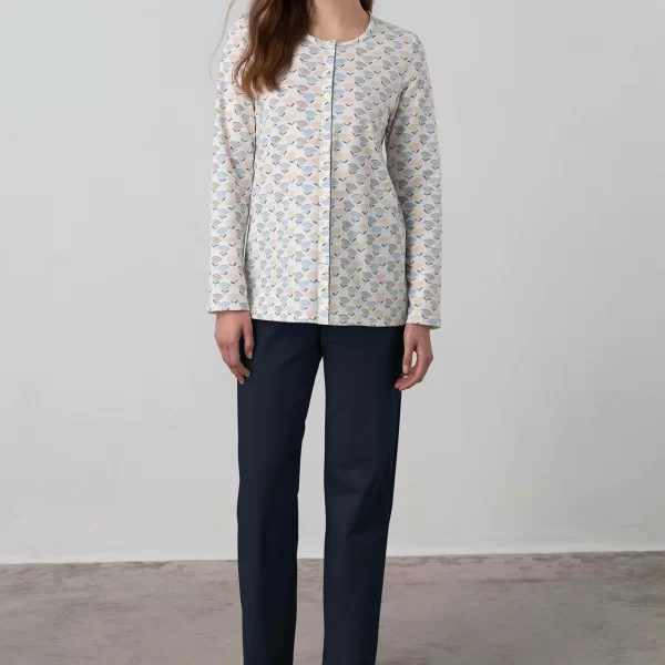 Vamp Κουμπωτή Πυτζάμα Φλοράλ