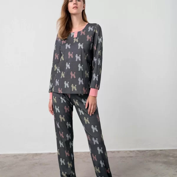 Vamp Πυτζάμα με Μακρύ Μανίκι