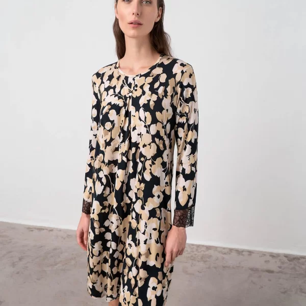 Vamp Νυχτικό με Μακρύ Μανίκι