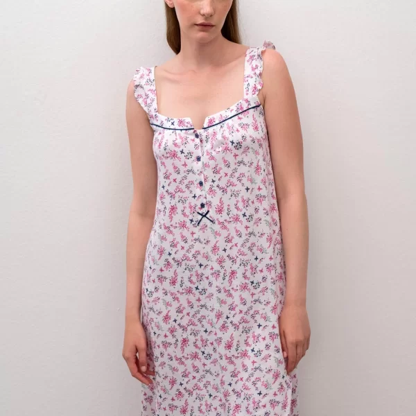 Vamp Αμάνικο Νυχτικό με Πατιλέτα