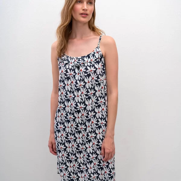 Vamp Φλοράλ Νυχτικό με Τιράντες