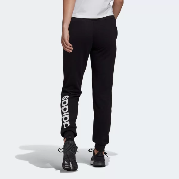 ADIDAS ESSENTIALS FRENCH TERRY LOGO PANTS ΜΑΥΡΟ