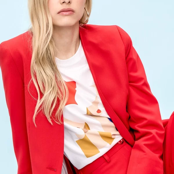 ΣΑΚΑΚΙ ΜΠΛΕΙΖΕΡ ΜΟΝΟΧΡΩΜΟ ΜΕ ΚΟΥΜΠΙΑ KOKKINO ΚΟΚΚΙΝΟ